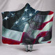 USA Dark Flag Hooded Blanket