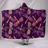 Dragonfly Violet Hooded Blanket