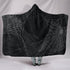 Spiderweb Cozy Warm Hooded Sherpa And Microfiber Blanket With Hood