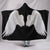 White Angel Wings Cozy Warm Hooded Sherpa And Microfiber Blanket With Hood