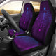 Purple Dragonfly Fractal Car Seat Covers