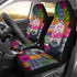 Camping Hiking Mountains - Pink Front Car Seat Covers (Set of 2)