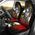 Sugar Skull Butterfly - Set of 2 Universal Front Car Seat Covers Protection