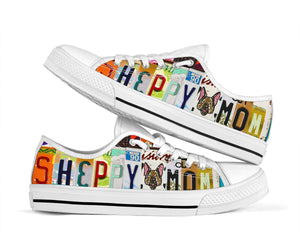 Sheppy Dog Mom Low Top Shoes