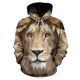 Realistic Lion All Over Hoodie
