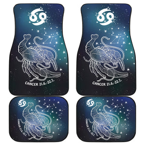 Cancer Horoscope Zodiac Front And Back Car Mats (Set Of 4)