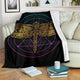 Circle Dragonflies Premium Blanket For Youth And Adults