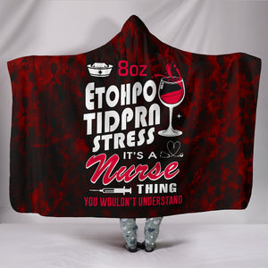 It's A Nurse Thing Hooded Blanket Nursing Nurses