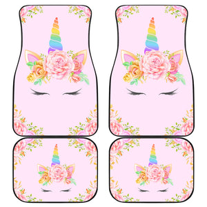 Unicorn Front And Back Mats (Set Of 4)