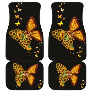 Butterfly Christianity Car Mats Set of 4 - Car Floor Mats Protection Decoration