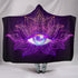 All Seeing Mandala - Cozy Warm Hooded Sherpa And Microfiber Blanket With Hood