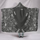 Lotus Dragonfly Sketch Hooded Blanket