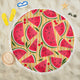 Watermelon Round Beach Camping Picnic Portable Outdoor Blanket