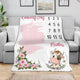 Blanket-Cow & Floral