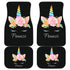 Franzi - Personalized Unicorn Front And Back Car Mats