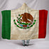 Mexican Flag - Cozy Warm Hooded Sherpa And Microfiber Blanket With Hood
