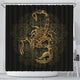 Golden Scorpion Shower Curtain - Freedom Look