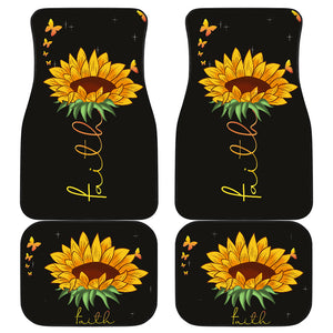 Sunflower - Car Mats Set of 4 - Car Floor Mats Protection Decoration