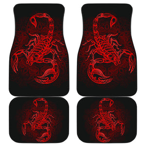 Red Scorpio Front And Back Car Mats (Set Of 4)