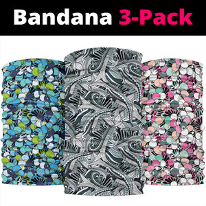Funky Patterns Colorful Set  - Bandana 3 Pack
