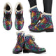 Boho Feather Handcrafted Women's Vegan-Friendly Leather Boots
