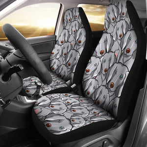 Weimaraner Dog Car Seat Covers (Set of 2)