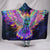 Electric Owl Cozy Warm Hooded Sherpa And Microfiber Blanket With Hood