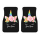 Personalized Unicorn Front Car Mats (Set Of 2)