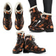Strings and Notes Guitar Violin Faux Fur Leather Boots Shoes