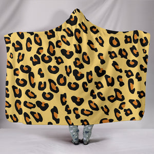Chic Leopard Printed Hooded Blankets