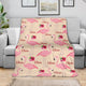 Blanket-Floral and flamingo 8200