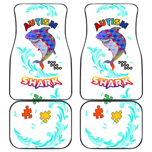Autism Awareness Personalized Shark - Universal Front and Back Car Mats Gift