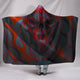 Black and Red Skull Hooded Blanket