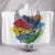 Bulldog Dog - Colorful Cozy Warm Hooded Sherpa And Microfiber Blanket With Hood