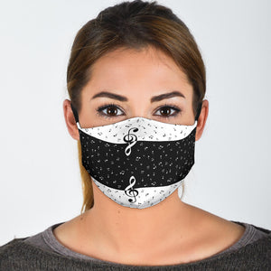 Musical Notes Face Mask with Filters