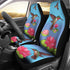 Hummingbird Lotus Car Seat Covers Set of 2 Protection Decoration