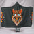 Wolf Cozy Warm Hooded Sherpa And Microfiber Blanket With Hood