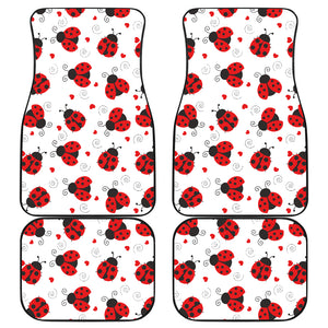 Ladybug Front And Back Car Mats (Set Of 4) - Freedom Look