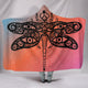 Swirly Wings Dragonfly Hooded Blanket
