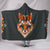 Abstract Wolf Hooded Blanket