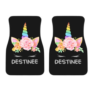 DESTINEE - Unicorn Front Car Mats (Set Of 2)