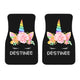 DESTINEE - Unicorn Front Car Mats (Set Of 2)