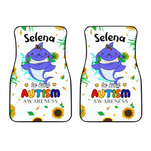 Autism Awareness Blue Shark - Universal Front and Back Car Mats Gift (Set Of 2)
