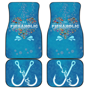 Fishing Hook Fishaholic Car Mats Set of 4 - Car Floor Mats Protection Decoration