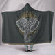 Elephant Abstract Hooded Blanket