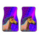 Watercolor Purple Horse - Universal Front and Back Car Mats Gift (Set Of 2)