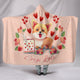 Corgi Love Hooded Blanket for Lovers of Corgis