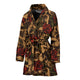 Sugar Skull Women's Bath Robe Sleepwear Wrapper for Birthday Christmas