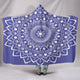 Purple Mandala Sherpa Custom Hooded Blanket