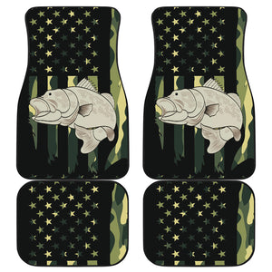 Fishing Camouflage - Universal Front and Back Car Mats Gift (Set of 2 or 4)